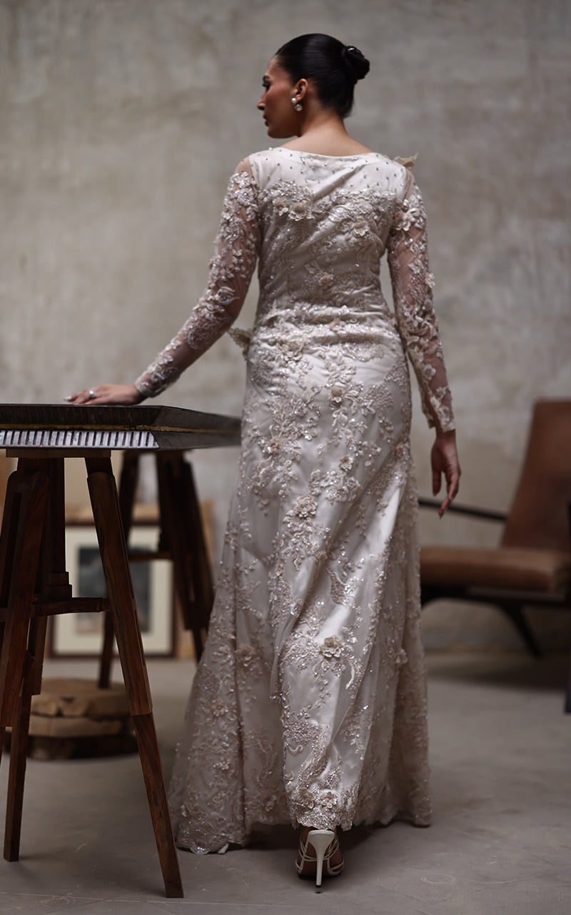 Threads and Motifs | Formal Dresses 25 | Net Embroidered Dress