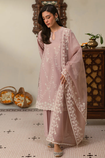 Cross Stitch | Chikankari Lawn 24 | MAUVE GLAM - Khanumjan Pakistani Clothes and Designer Dresses in UK, USA