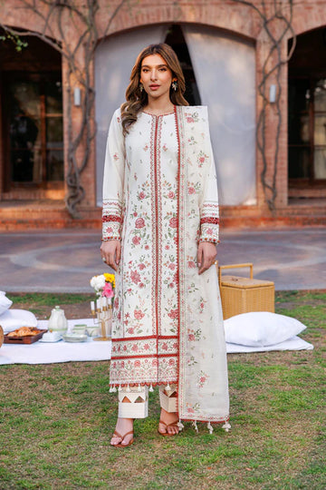 Farasha | Kaavish Lawn 24 | SURREAL WHITE - Khanumjan Pakistani Clothes and Designer Dresses in UK, USA