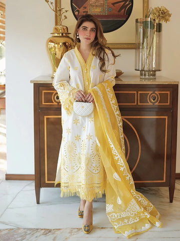 Faiza Faisal | Maya Luxury Lawn | Ceren - Khanumjan Pakistani Clothes and Designer Dresses in UK, USA