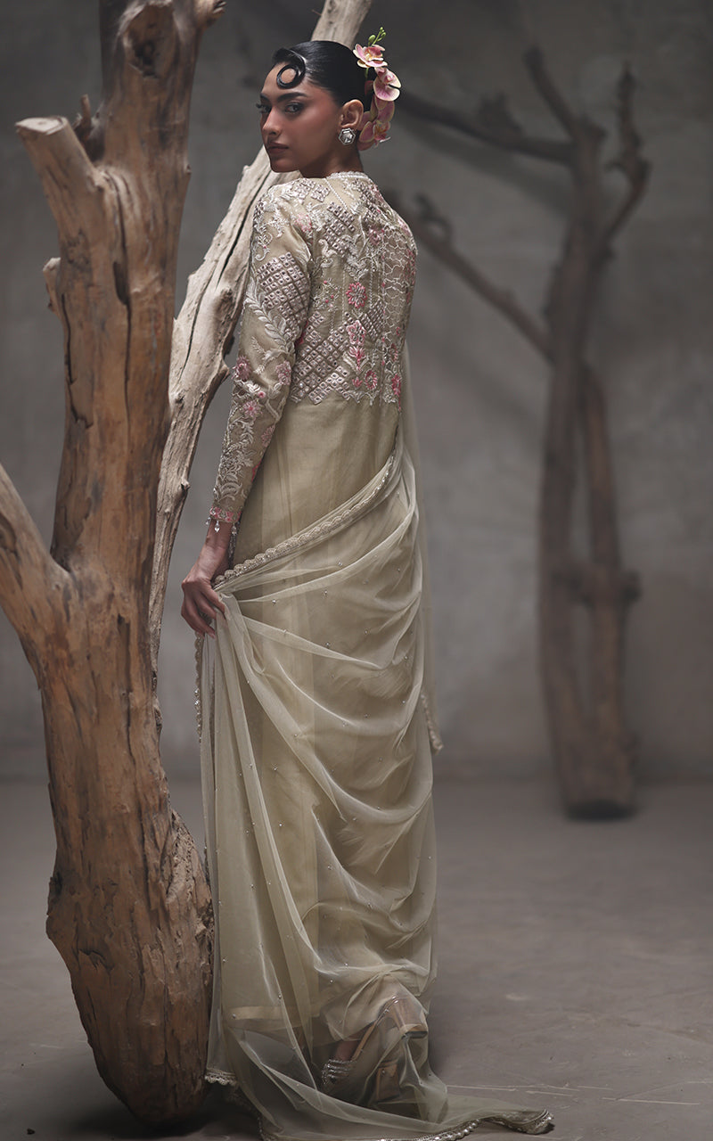 Threads and Motifs | Formal Dresses 25 | Organza Embroidered Jacket