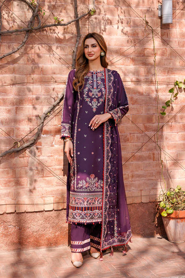 Farasha | Kaavish Lawn 24 | SHADOW BERRY - Khanumjan Pakistani Clothes and Designer Dresses in UK, USA