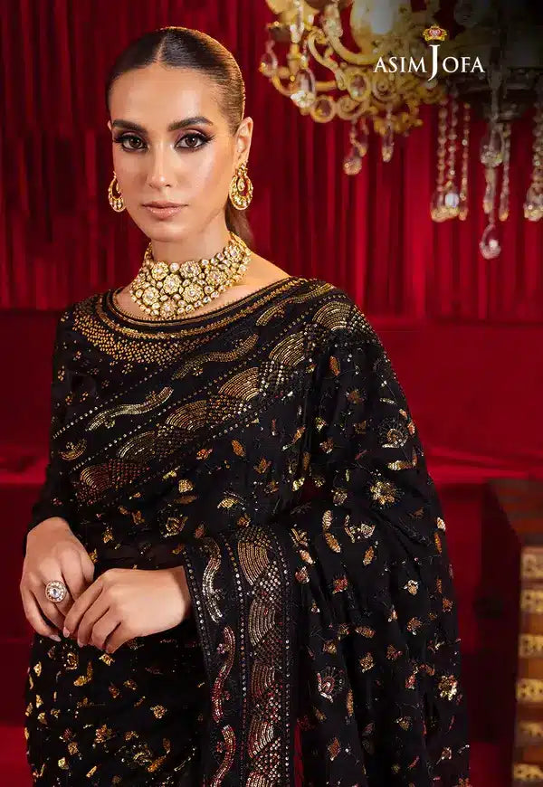 Asim Jofa | Bekhudi Luxury Chiffon  23 | AJBK-03 - Khanumjan  Pakistani Clothes and Designer Dresses in UK, USA