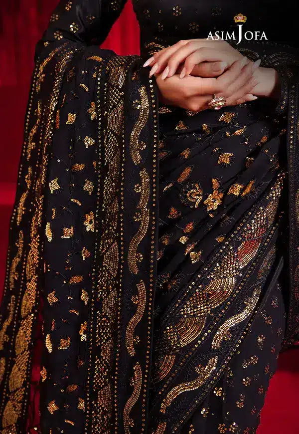 Asim Jofa | Bekhudi Luxury Chiffon  23 | AJBK-03 - Khanumjan  Pakistani Clothes and Designer Dresses in UK, USA