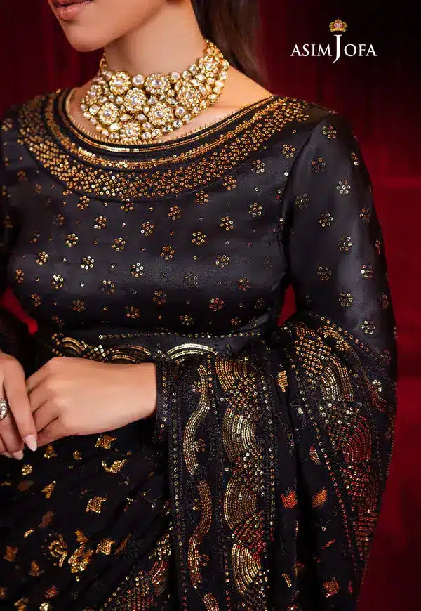 Asim Jofa | Bekhudi Luxury Chiffon  23 | AJBK-03 - Khanumjan  Pakistani Clothes and Designer Dresses in UK, USA