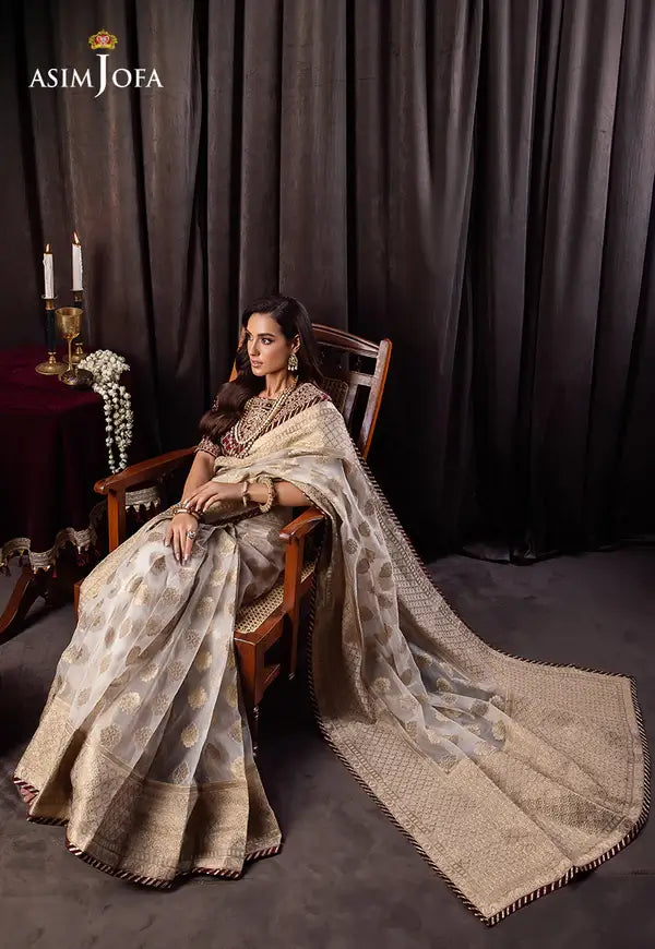 Asim Jofa | Bekhudi Luxury Chiffon  23 | AJBK-04 - Khanumjan  Pakistani Clothes and Designer Dresses in UK, USA