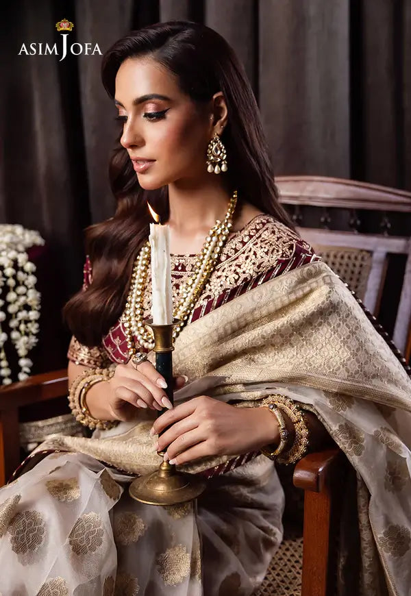 Asim Jofa | Bekhudi Luxury Chiffon  23 | AJBK-04 - Khanumjan  Pakistani Clothes and Designer Dresses in UK, USA