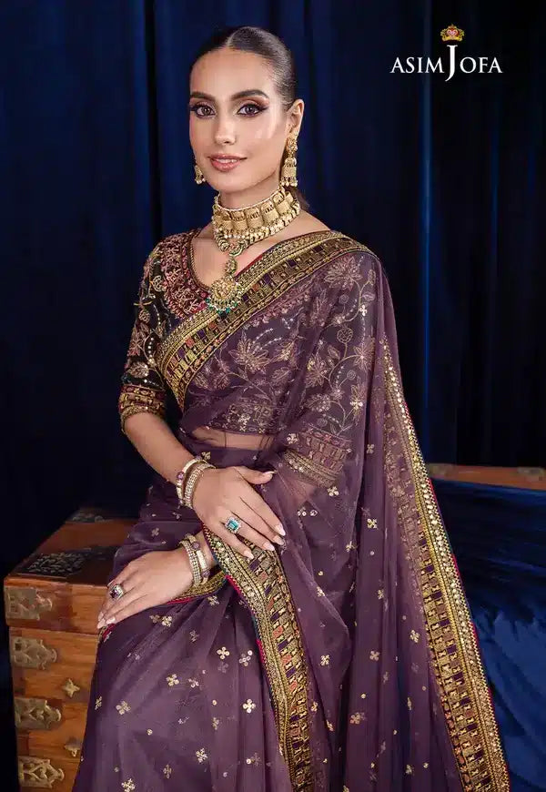 Asim Jofa | Bekhudi Luxury Chiffon  23 | AJBK-08 - Khanumjan  Pakistani Clothes and Designer Dresses in UK, USA