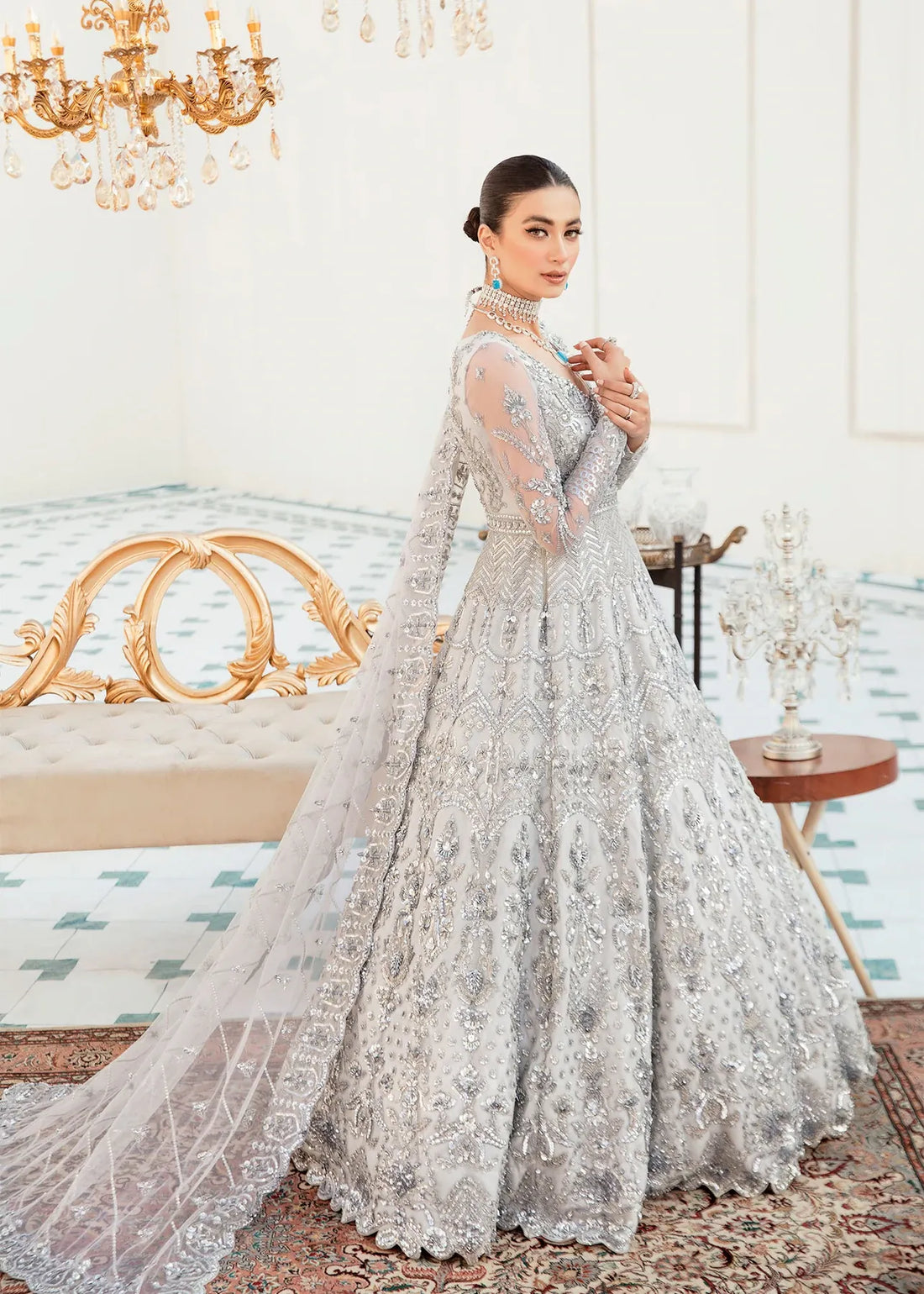 Akbar Aslam | Orphic Bridals | Slate - Khanumjan  Pakistani Clothes and Designer Dresses in UK, USA