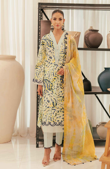 Al Zohaib | Sun Shine Bloom Cotton Silk | SCS-24-06