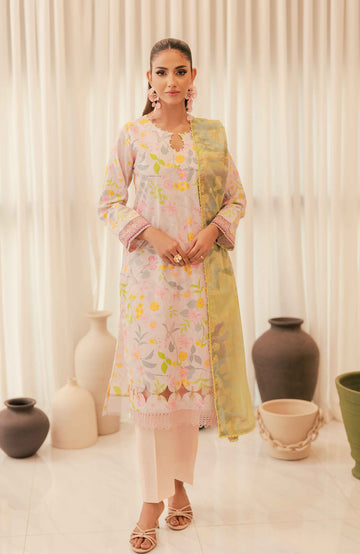 Al Zohaib | Sun Shine Bloom Cotton Silk | SCS-24-03