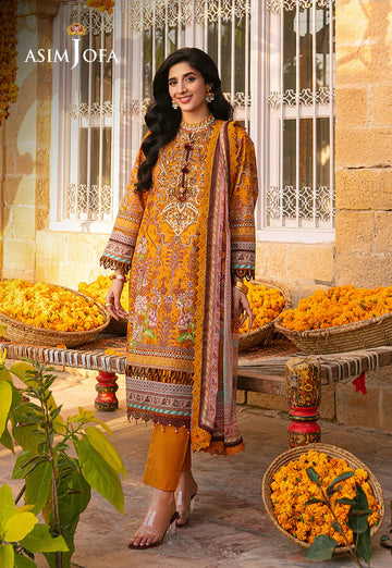 Asim Jofa | Aira Summer Prints | AJAR-15 - Khanumjan Pakistani Clothes and Designer Dresses in UK, USA