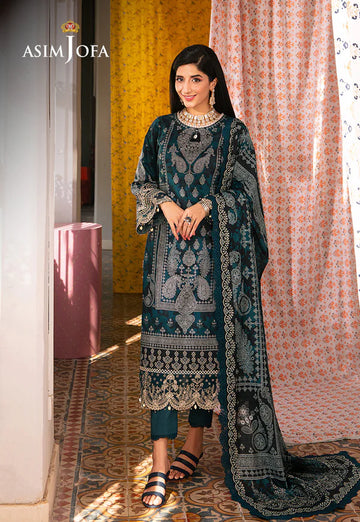 Asim Jofa | Aira Summer Prints | AJAR-25 - Khanumjan Pakistani Clothes and Designer Dresses in UK, USA