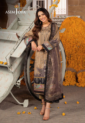 Asim Jofa | Aira Summer Prints | AJAR-16 - Khanumjan Pakistani Clothes and Designer Dresses in UK, USA