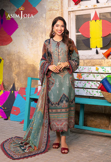 Asim Jofa | Aira Summer Prints | AJAR-01 - Khanumjan Pakistani Clothes and Designer Dresses in UK, USA
