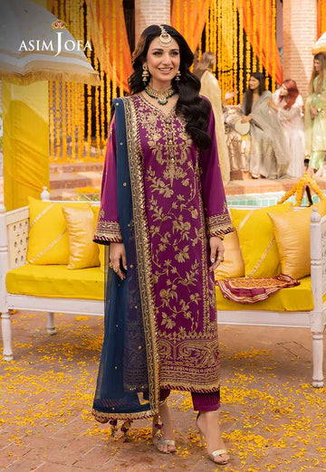 Asim Jofa | Dastaan Collection 24 | AJDA-07 - Khanumjan Pakistani Clothes and Designer Dresses in UK, USA