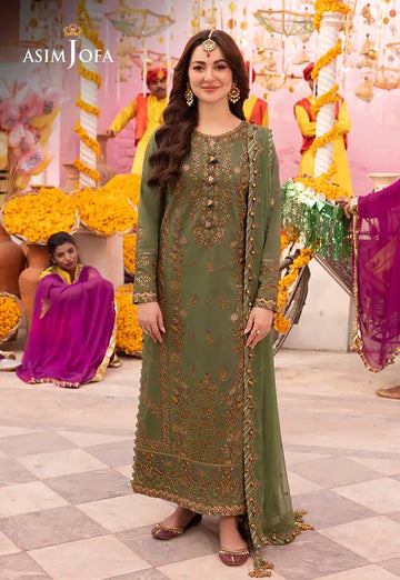 Asim Jofa | Dastaan Collection 24 | AJDA-09 - Khanumjan Pakistani Clothes and Designer Dresses in UK, USA