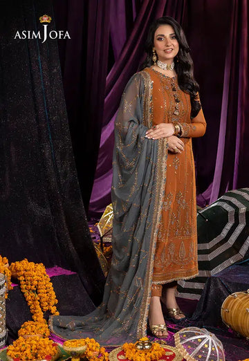 Asim Jofa | Dastaan Collection 24 | AJDA-15 - Khanumjan Pakistani Clothes and Designer Dresses in UK, USA