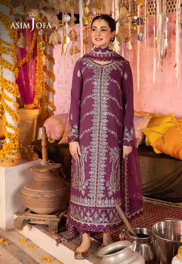 Asim Jofa | Dastaan Collection 24 | AJDA-18 - Khanumjan Pakistani Clothes and Designer Dresses in UK, USA