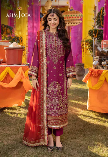 Asim Jofa | Dastaan Collection 24 | AJDA-27 - Khanumjan Pakistani Clothes and Designer Dresses in UK, USA