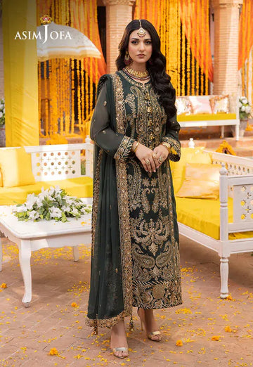 Asim Jofa | Dastaan Collection 24 | AJDA-12 - Khanumjan Pakistani Clothes and Designer Dresses in UK, USA