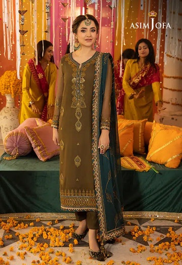 Asim Jofa | Dastaan Collection 24 | AJDA-16 - Khanumjan Pakistani Clothes and Designer Dresses in UK, USA