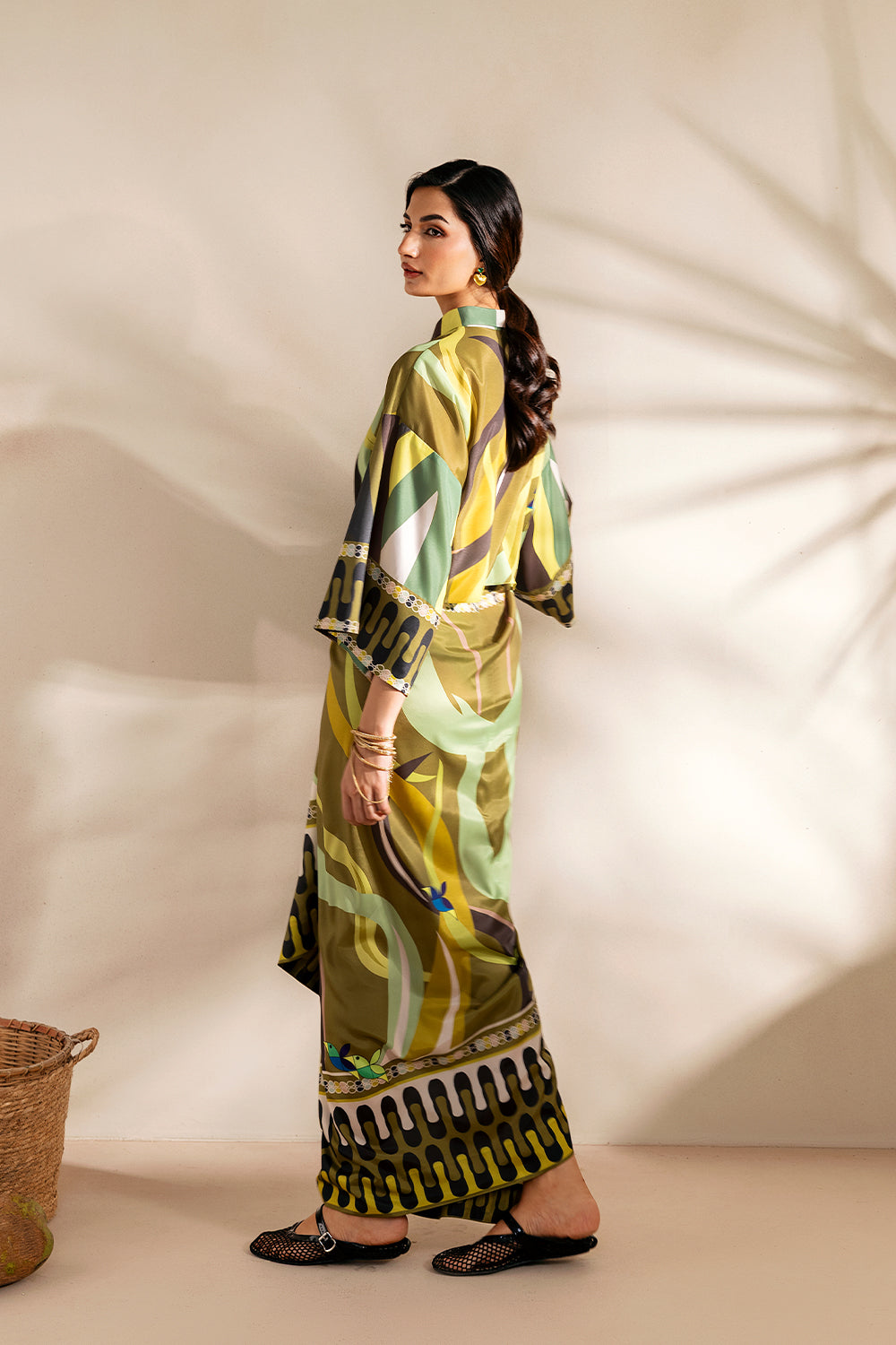 Saira Rizwan | Silk Coords 25 | GOLDEN GUAVA - SRSP-25-07
