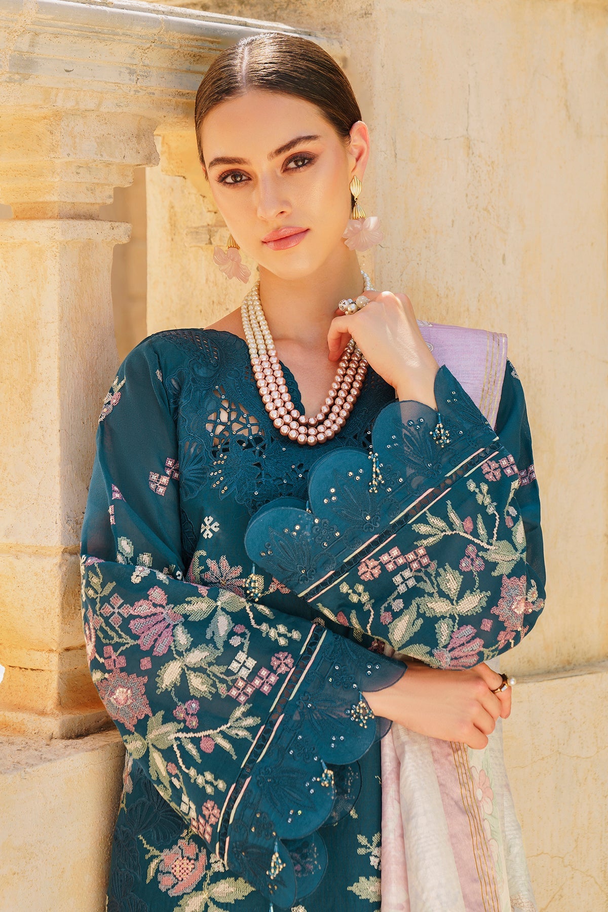 Baroque | Swiss Lawn 24 | SL12-D02 - Khanumjan  Pakistani Clothes and Designer Dresses in UK, USA