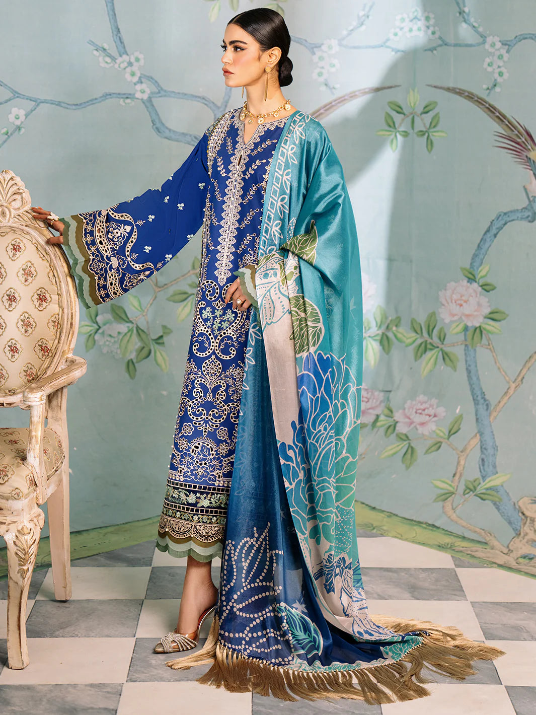 Bin Ilyas | La Hira Spring Summer 24 | 202-B - Khanumjan  Pakistani Clothes and Designer Dresses in UK, USA