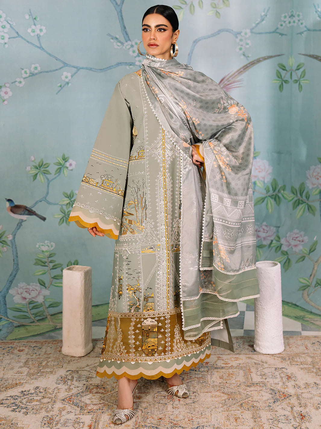 Bin Ilyas | La Hira Spring Summer 24 | 206-A - Khanumjan  Pakistani Clothes and Designer Dresses in UK, USA