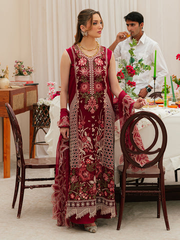 Mahnur | Allenura Luxury Lawn 24 | CELESTIAL - Khanumjan Pakistani Clothes and Designer Dresses in UK, USA