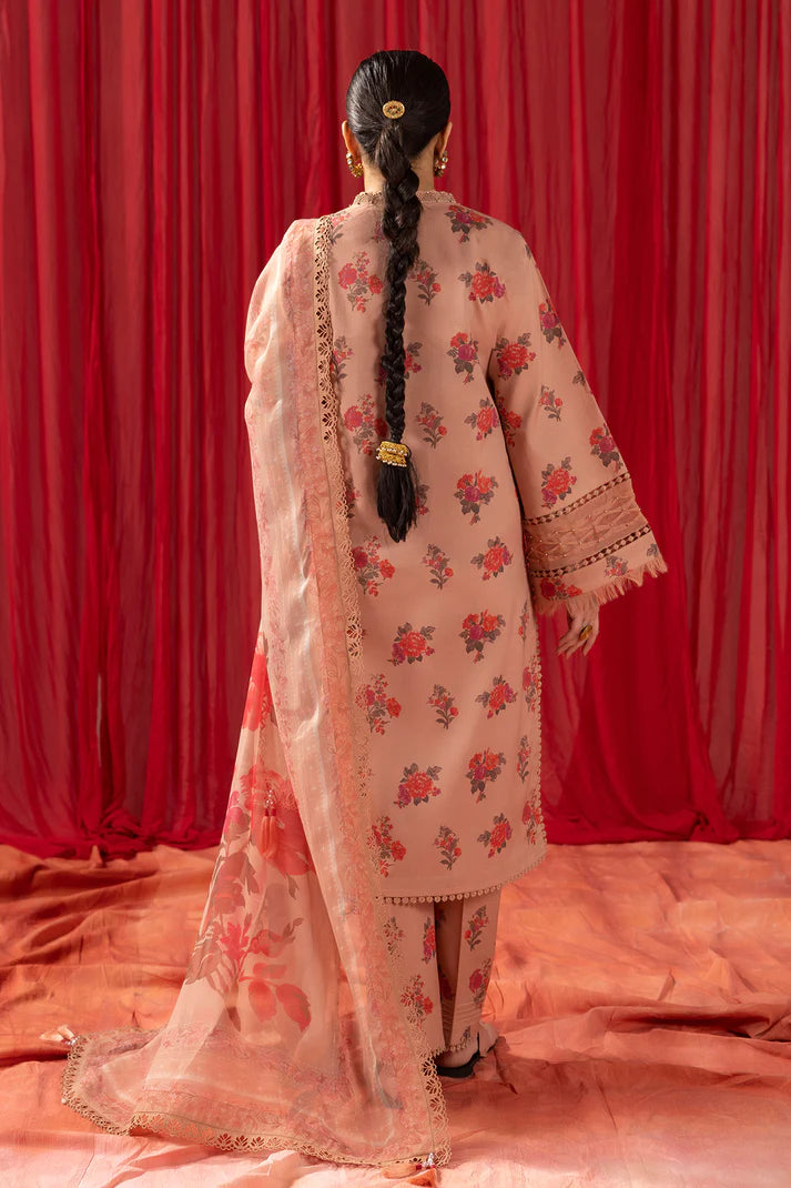 Alizeh | Sheen Lawn Prints 24 | Coral Peach - Khanumjan  Pakistani Clothes and Designer Dresses in UK, USA