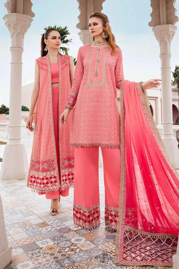 Maria B | Sateen Formals 23 | Candy Pink CST-701 - Khanumjan  Pakistani Clothes and Designer Dresses in UK, USA