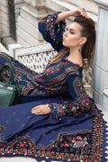 Maria B | Linen 23 | Navy Blue DL-1109 - Khanumjan  Pakistani Clothes and Designer Dresses in UK, USA
