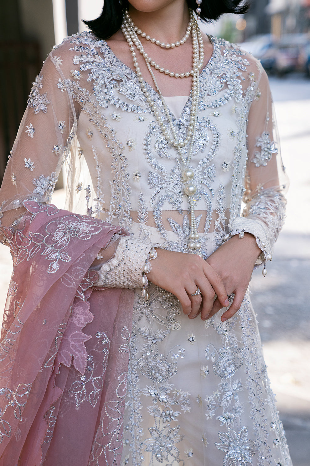 Saad Shaikh | Fleurie Vol 2 | Pearl Wind - Khanumjan  Pakistani Clothes and Designer Dresses in UK, USA