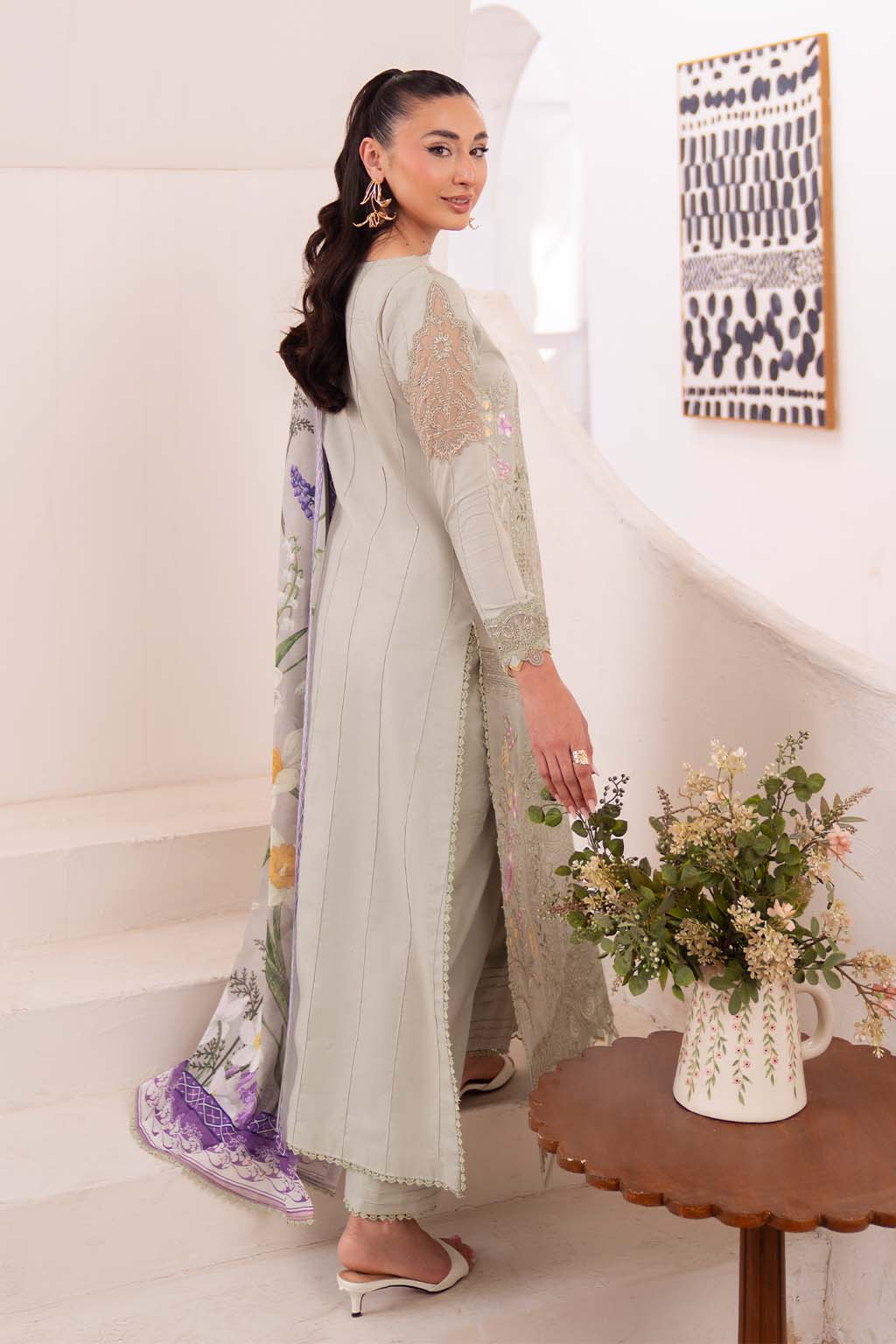 Neeshay | Symphony Luxury Lawn | OLIVE