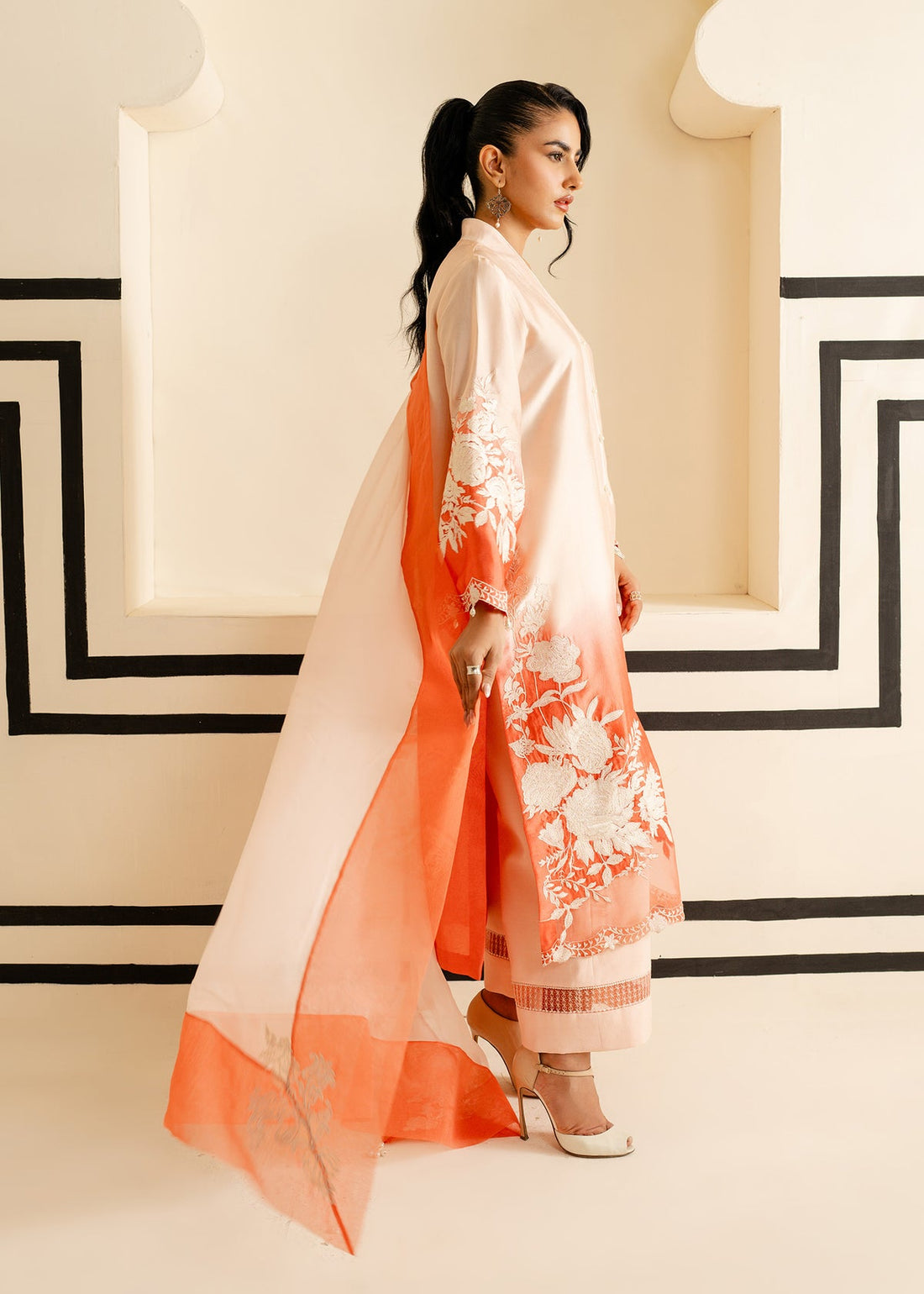 Mahgul | Nooreh Luxe | Ombré Coral