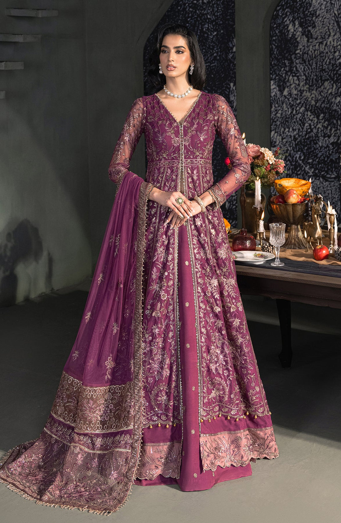 Zarif | Heritage Formals | ZHF 02 TIFFANY - Khanumjan  Pakistani Clothes and Designer Dresses in UK, USA