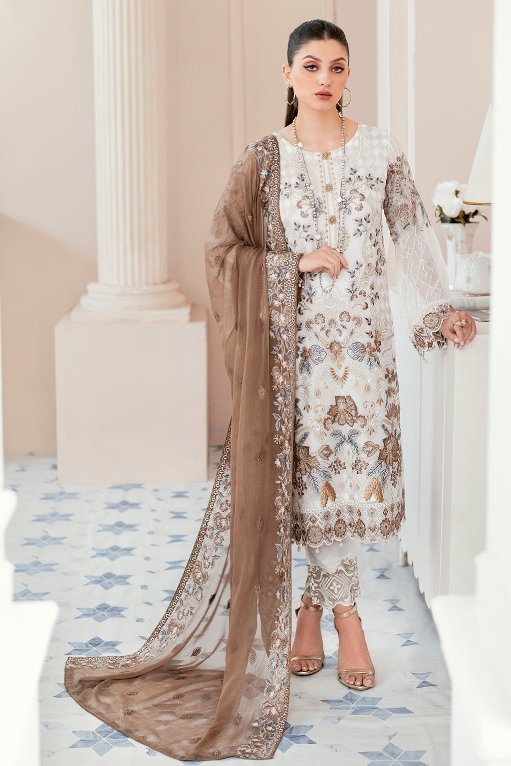 Ramsha | Rangoon Chiffon Collection 24 |  D-911 - Khanumjan  Pakistani Clothes and Designer Dresses in UK, USA
