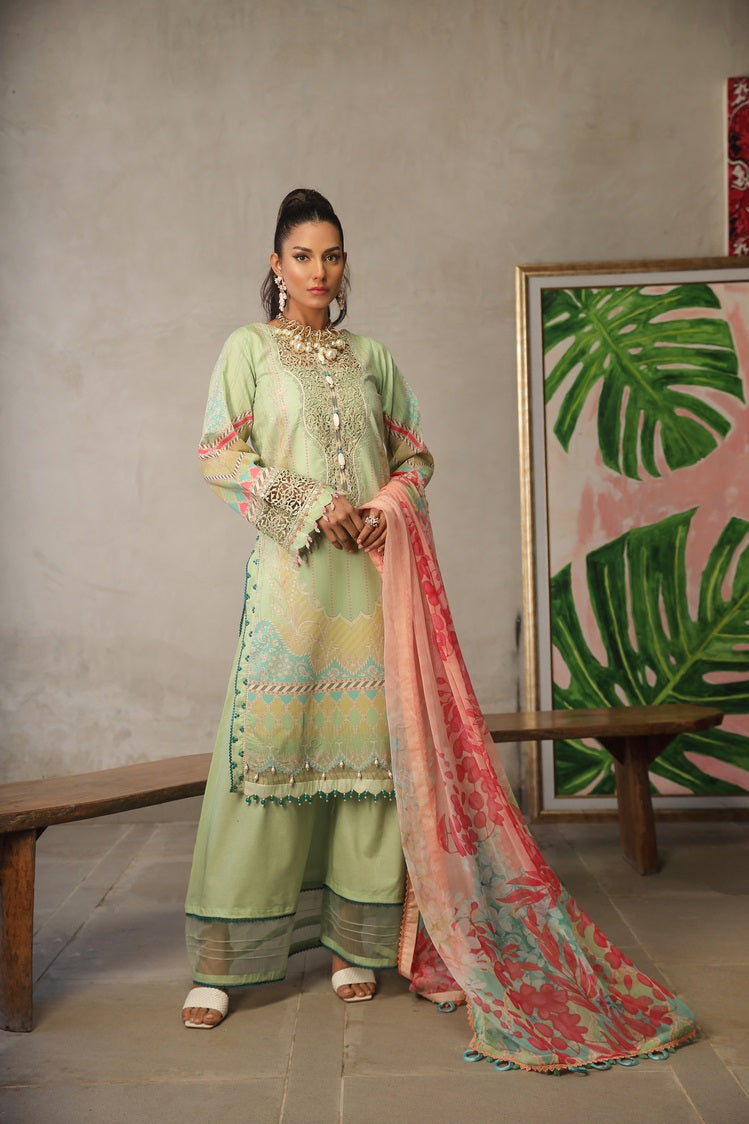 Ellena | Printed Lawn Collection | D01 - Khanumjan  Pakistani Clothes and Designer Dresses in UK, USA