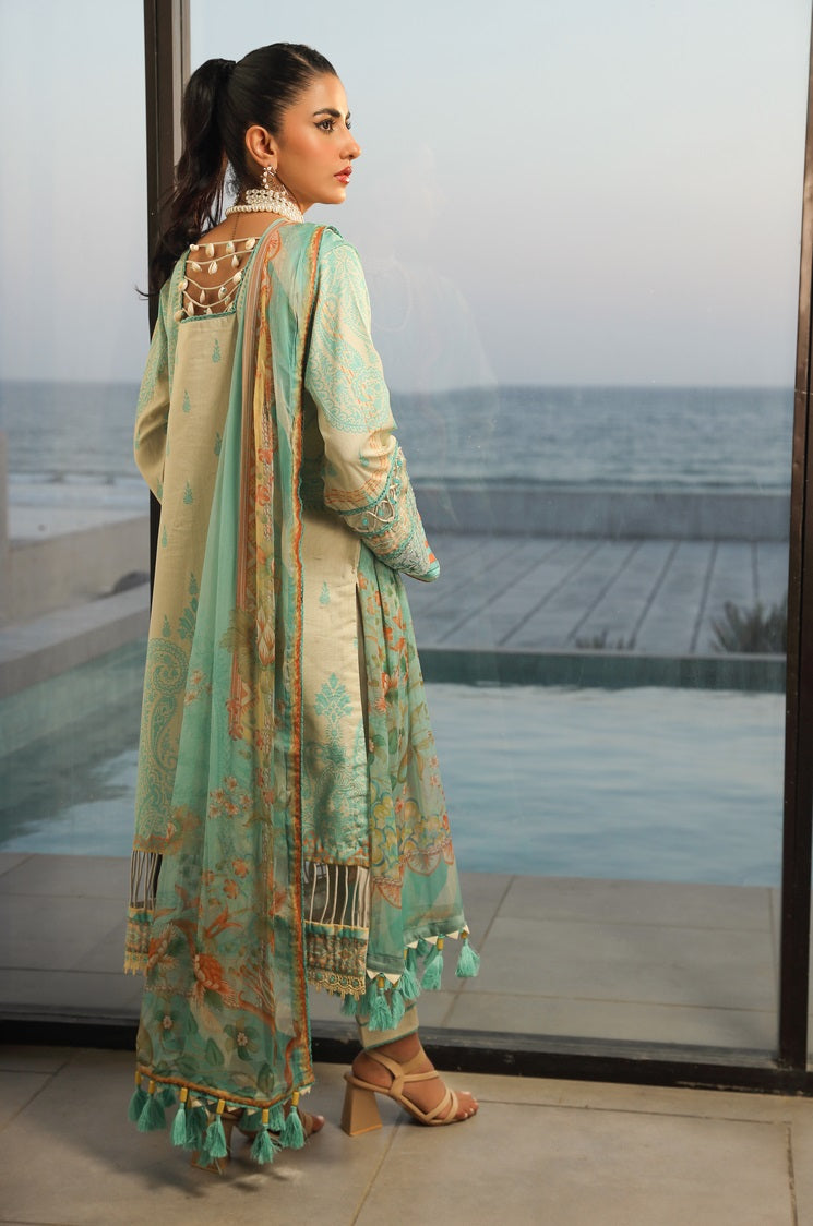Ellena | Printed Lawn Collection | D04 - Khanumjan  Pakistani Clothes and Designer Dresses in UK, USA