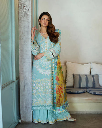Faiza Saqlain | Liliana Luxury Lawn 24 | Galina - Khanumjan Pakistani Clothes and Designer Dresses in UK, USA