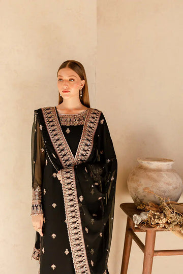 Farasha | Ritzier Festive Formals | Charcoal Nova - Khanumjan Pakistani Clothes and Designer Dresses in UK, USA