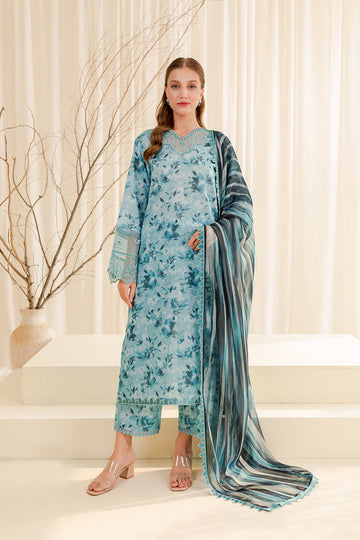 Farasha | Printed Essentials | AQUA BERYL - Khanumjan Pakistani Clothes and Designer Dresses in UK, USA