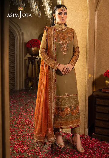 Asim Jofa | Velvet Festive 23 | AJVF-08 - Khanumjan Pakistani Clothes and Designer Dresses in UK, USA