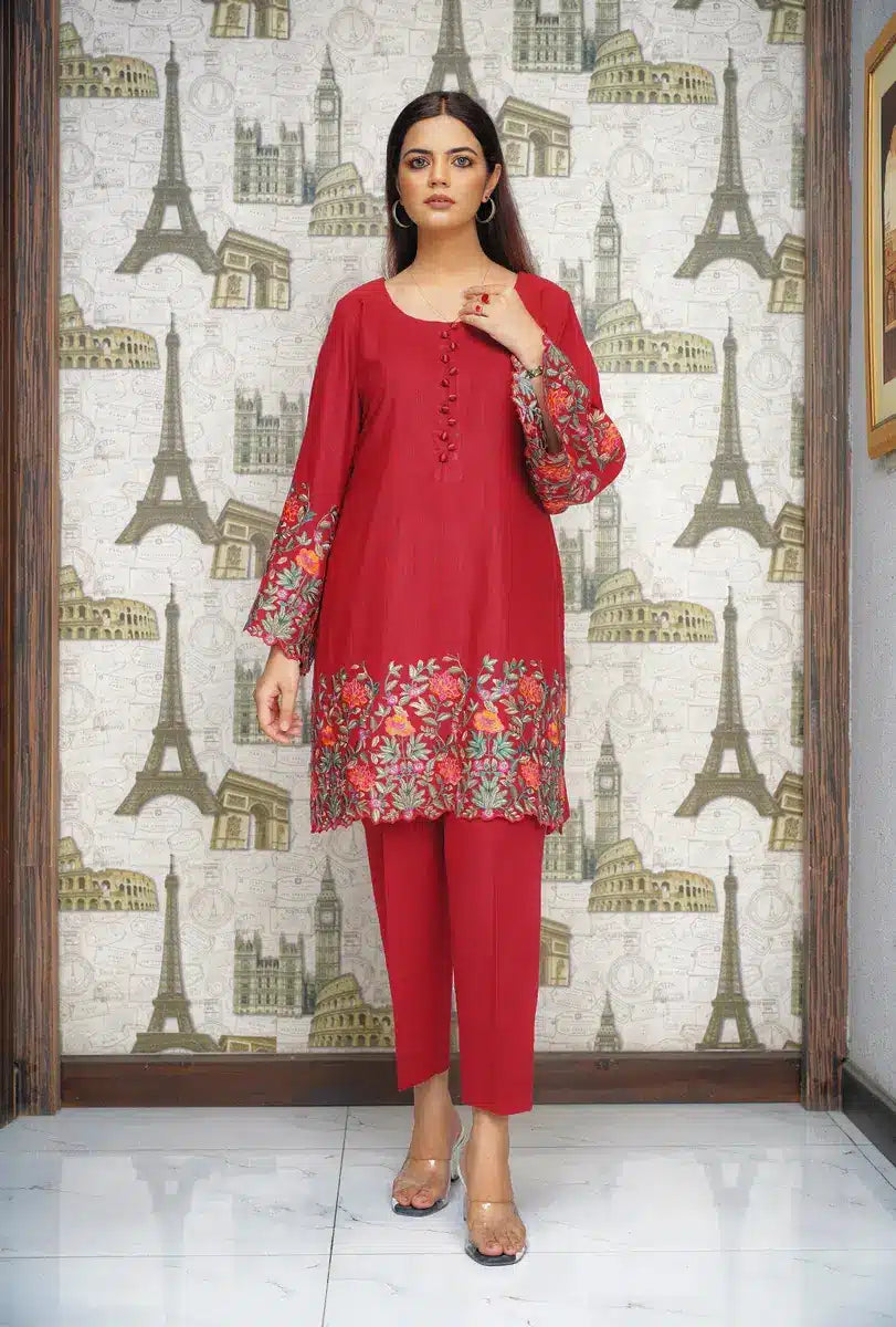Hoorain Basics | Slub Winter 23 | HB-MRN - Khanumjan  Pakistani Clothes and Designer Dresses in UK, USA