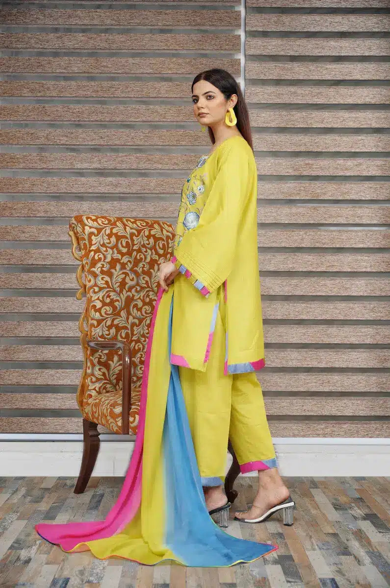 Hoorain Basics | Slub Winter 23 | HB-YLW - Khanumjan  Pakistani Clothes and Designer Dresses in UK, USA