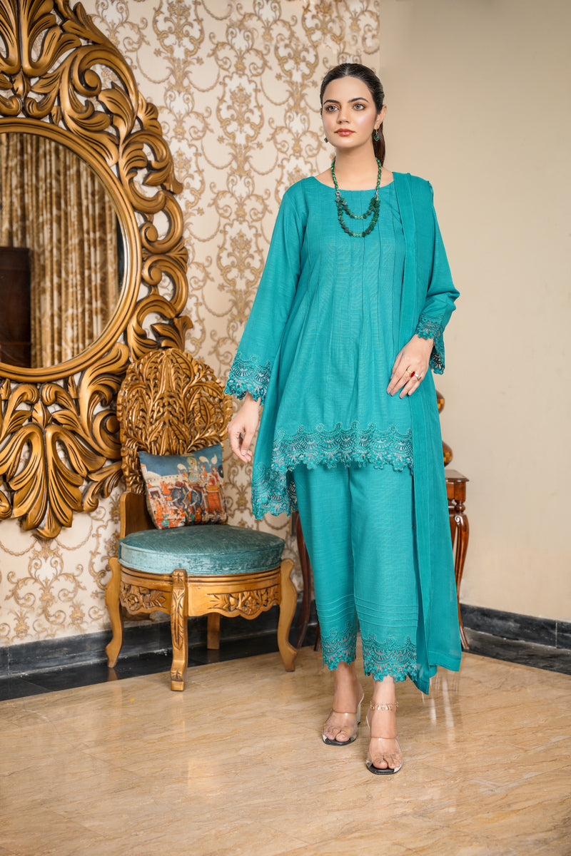 Hoorain Basics | Slub Winter 23 | HB-GRN - Khanumjan  Pakistani Clothes and Designer Dresses in UK, USA