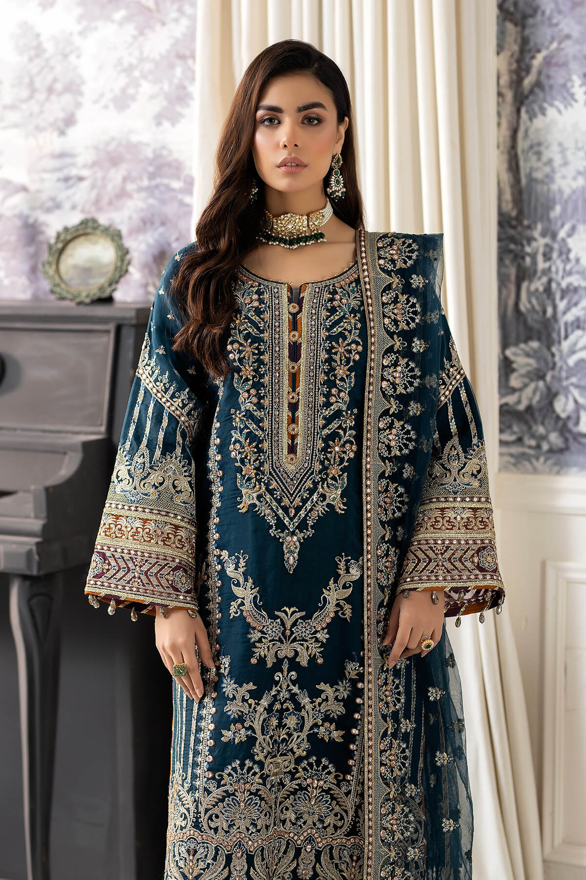Imrozia Premium | Baad e Saba Pret Luxury Eid Collection | I.P-40 Saher - Khanumjan  Pakistani Clothes and Designer Dresses in UK, USA