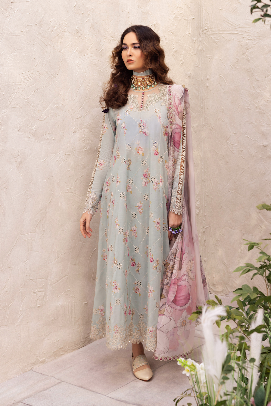 Iznik | Dahlia Embroidered Lawn | DL-10 - Khanumjan  Pakistani Clothes and Designer Dresses in UK, USA
